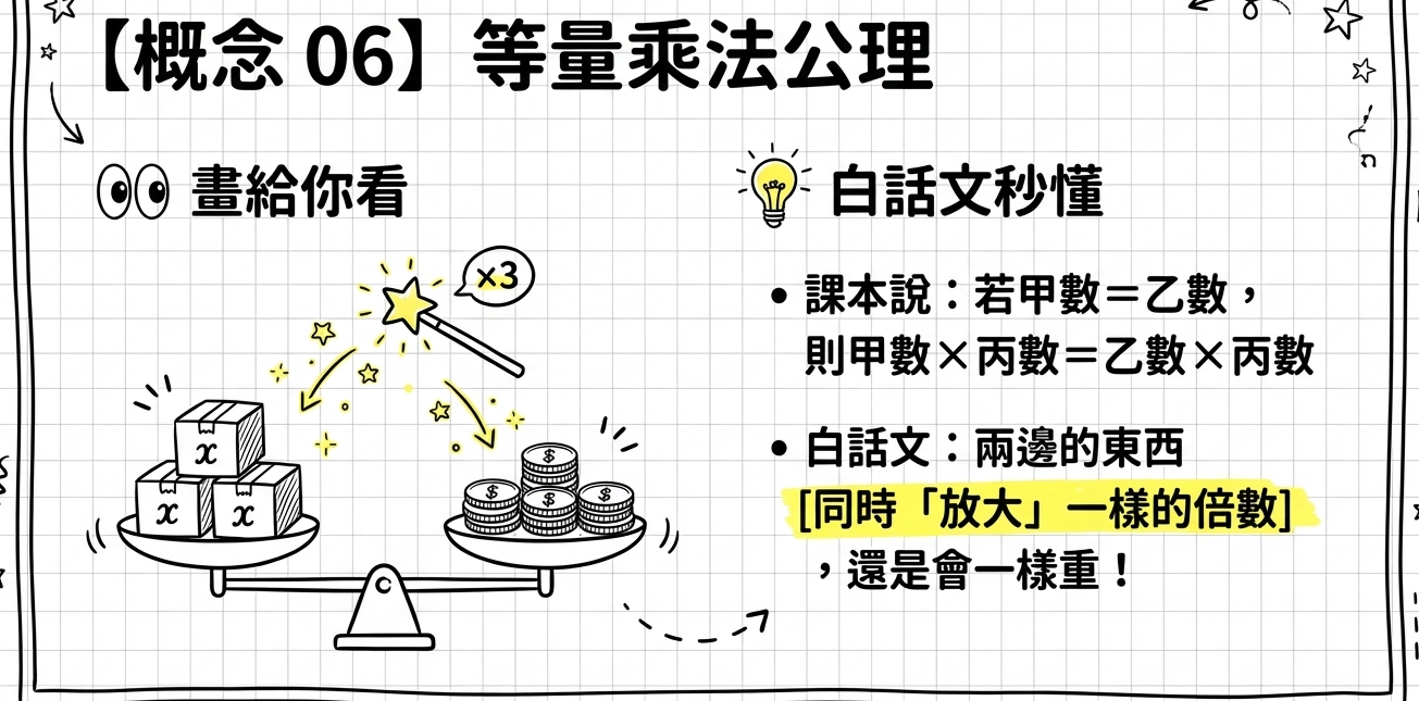 分數小數方程式解法魔法棒放大手繪圖解