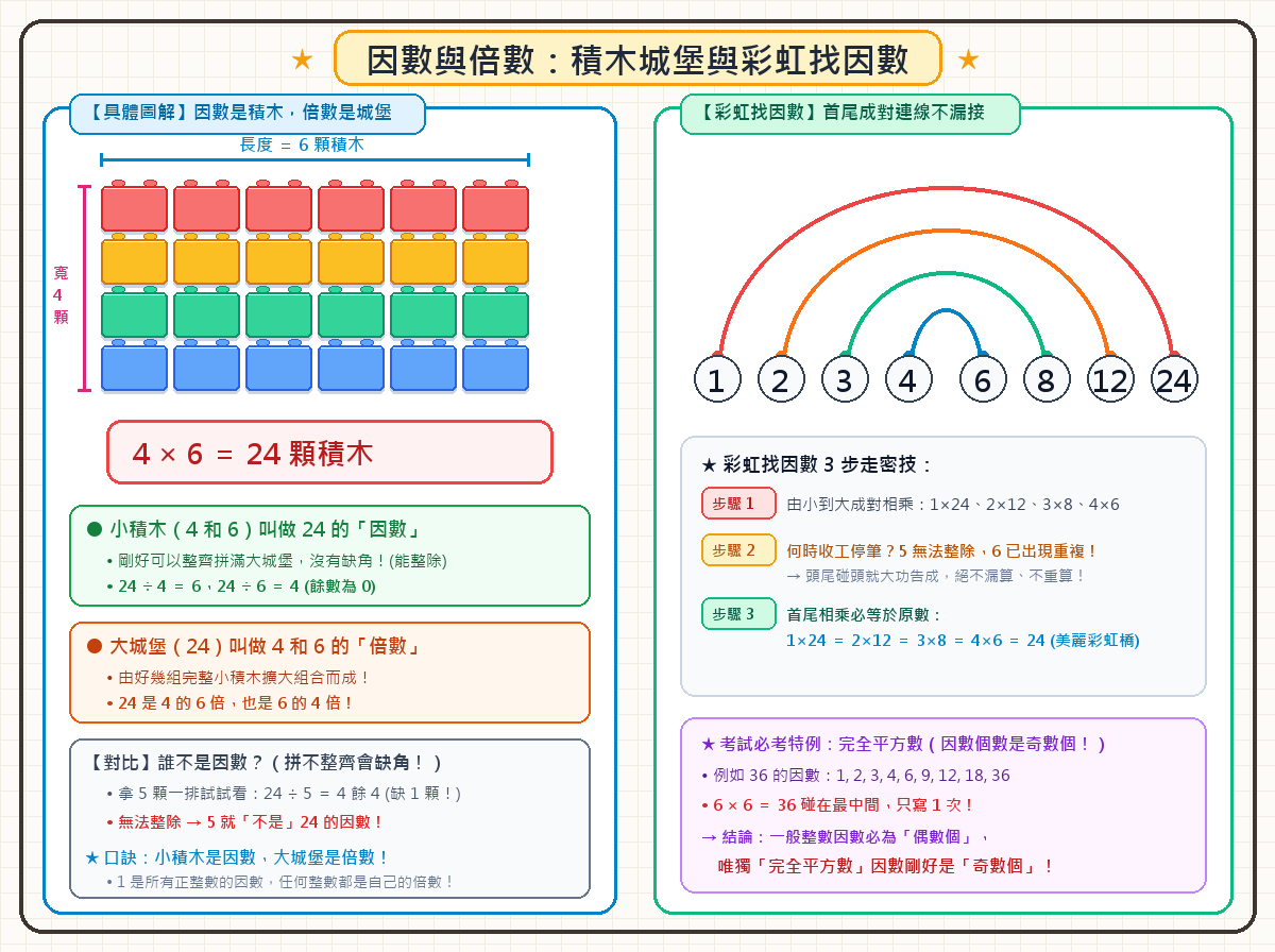 2-1 因數與倍數 圖解手繪縮圖