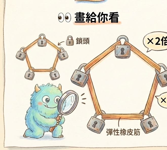 雙重密碼鎖：多邊形相似的兩大條件