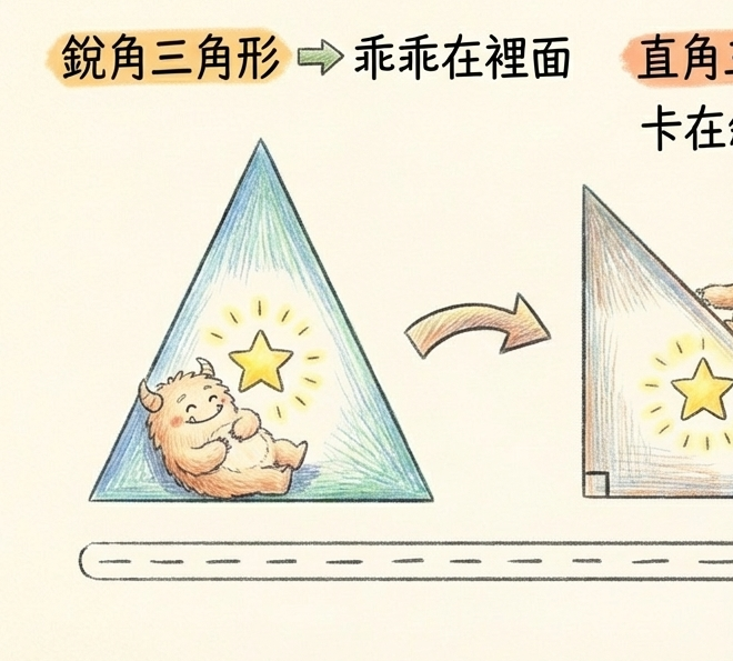 外心躲貓貓：三種三角形外心的神奇位置