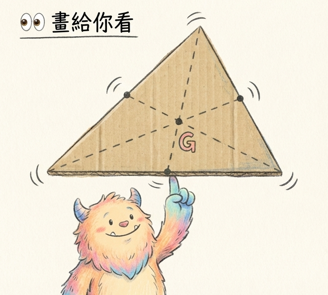 重心平衡術：2：1 比例與六等分面積
