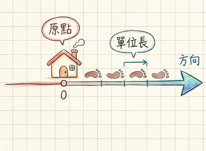 數線三要素手繪圖
