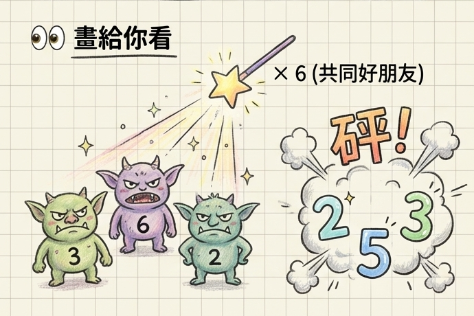 不等式解題SOP去分母魔法棒圖解