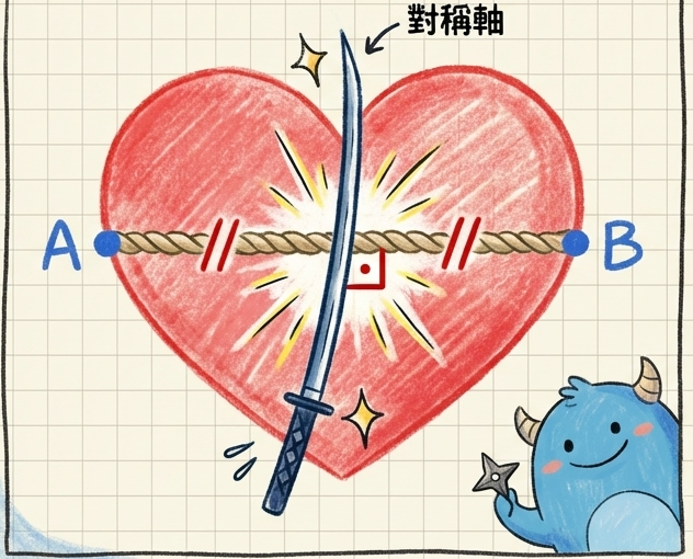 線對稱圖形與對稱軸垂直平分線圖解