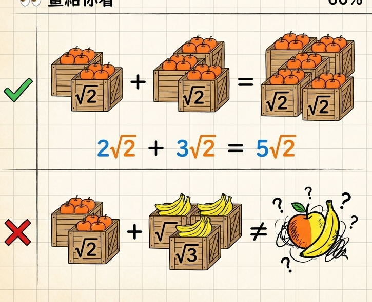 同類方根加減與四則混合運算