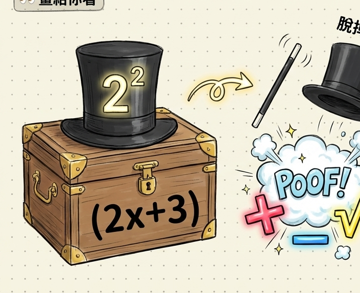 平方根解法：形如 (x + p)² = q 的直接開方