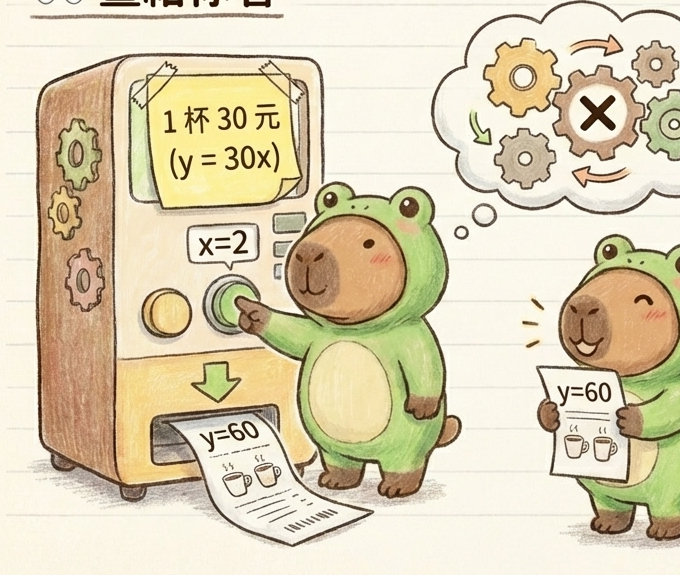 函數值的計算：機器掉出來的那個結果