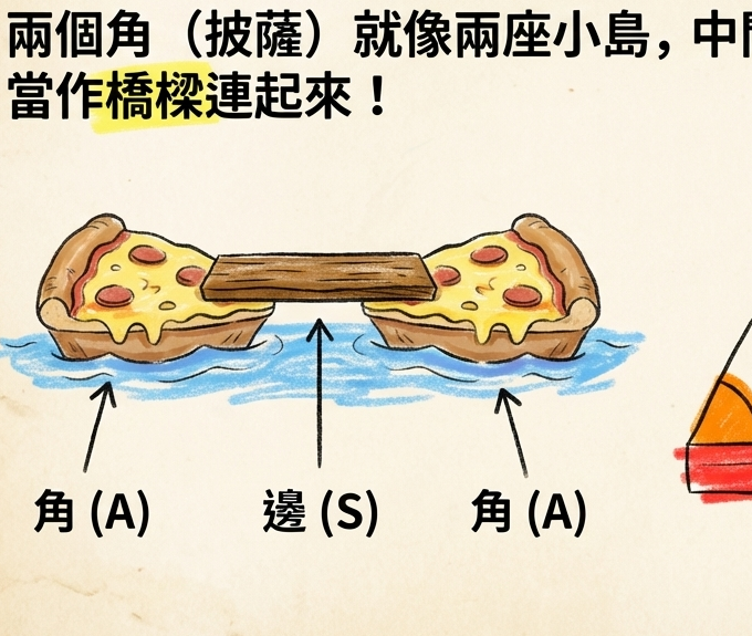 排隊法則與直角溜滑梯：AAS 與 RHS 全等