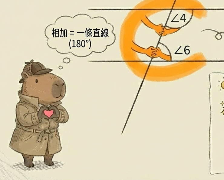 截角三兄弟之三：尋找「同側內角」（C 字母）