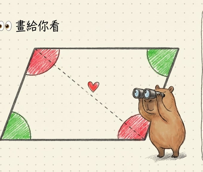 角度的代幣交換：對角相等與鄰角互補