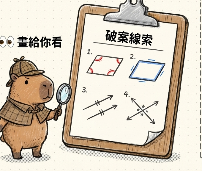 平行四邊形的身分證：判別條件大審查