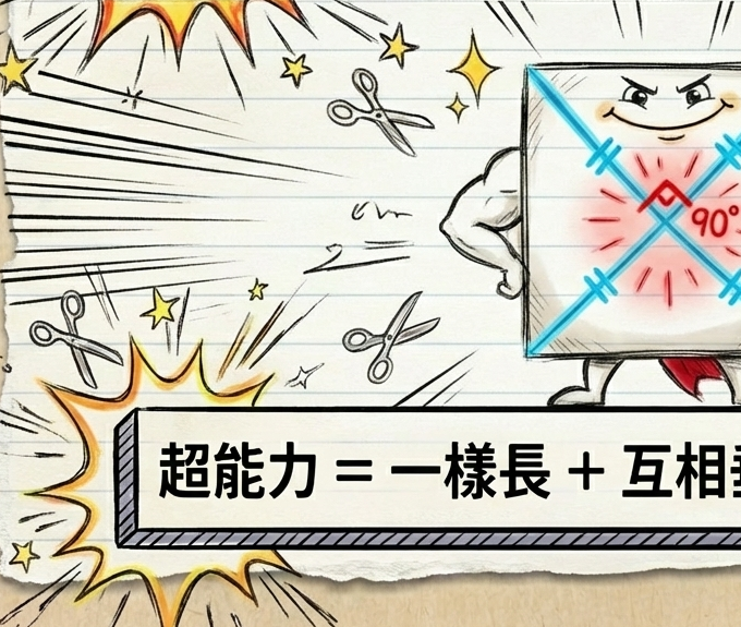 超級資優生正方形與四邊形家族樹