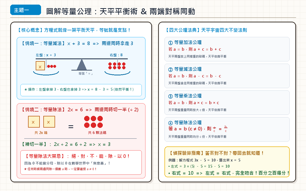 3-2 一元一次方程式 視覺圖解